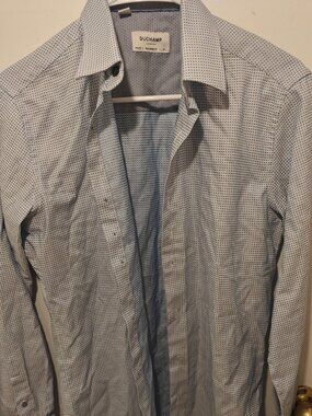 Duchamp Zara Zanetti lot of 4 dress shirts 100% cotton 14-15 S slim fit